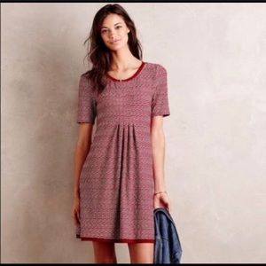 Anthropologie Maeve Dora Short Sleeved Dress